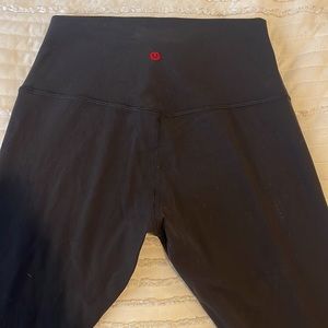 Black lulu limited edition member only black leggings